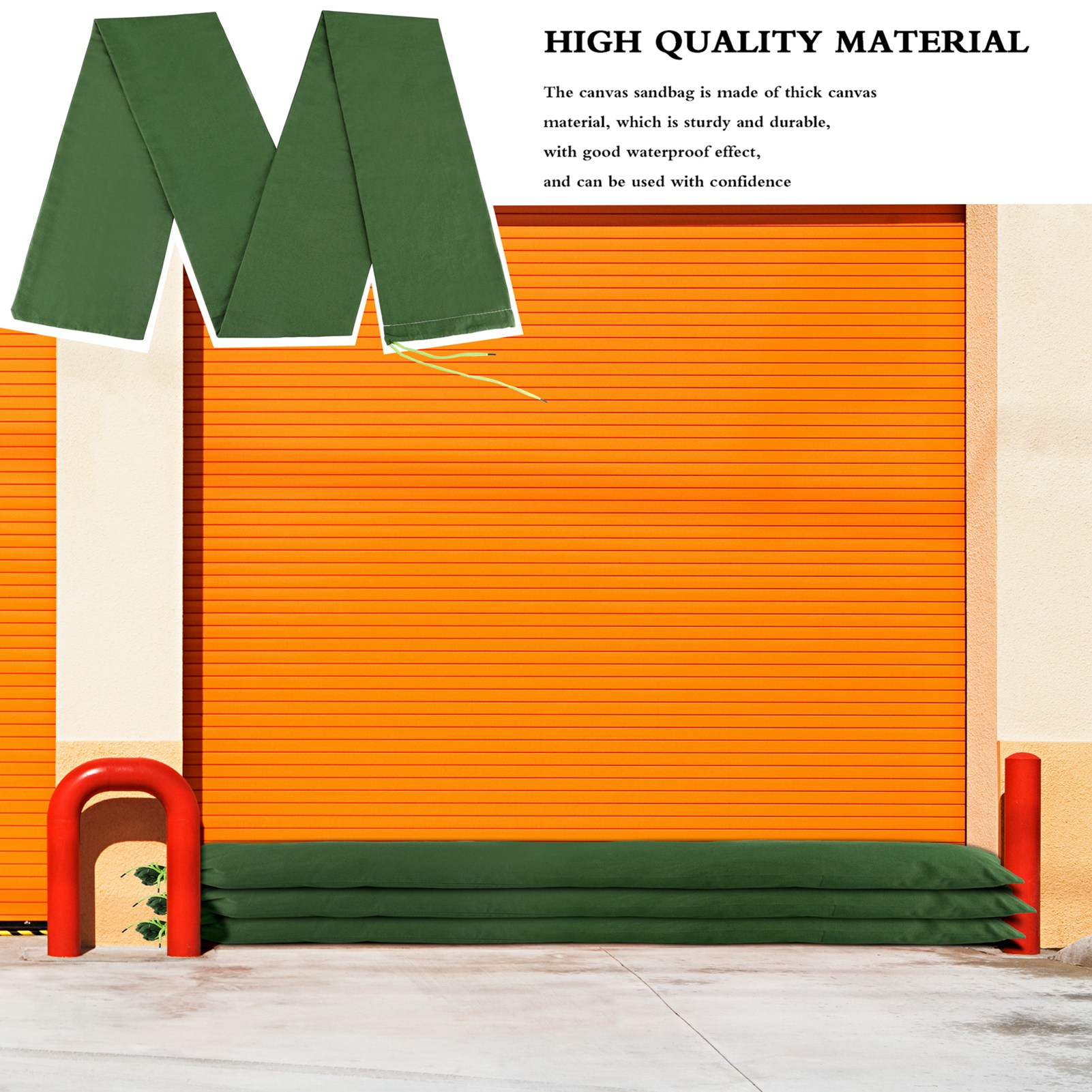 Sandbag Long Sandbag Green Can - Flood Barrier Bag review and price