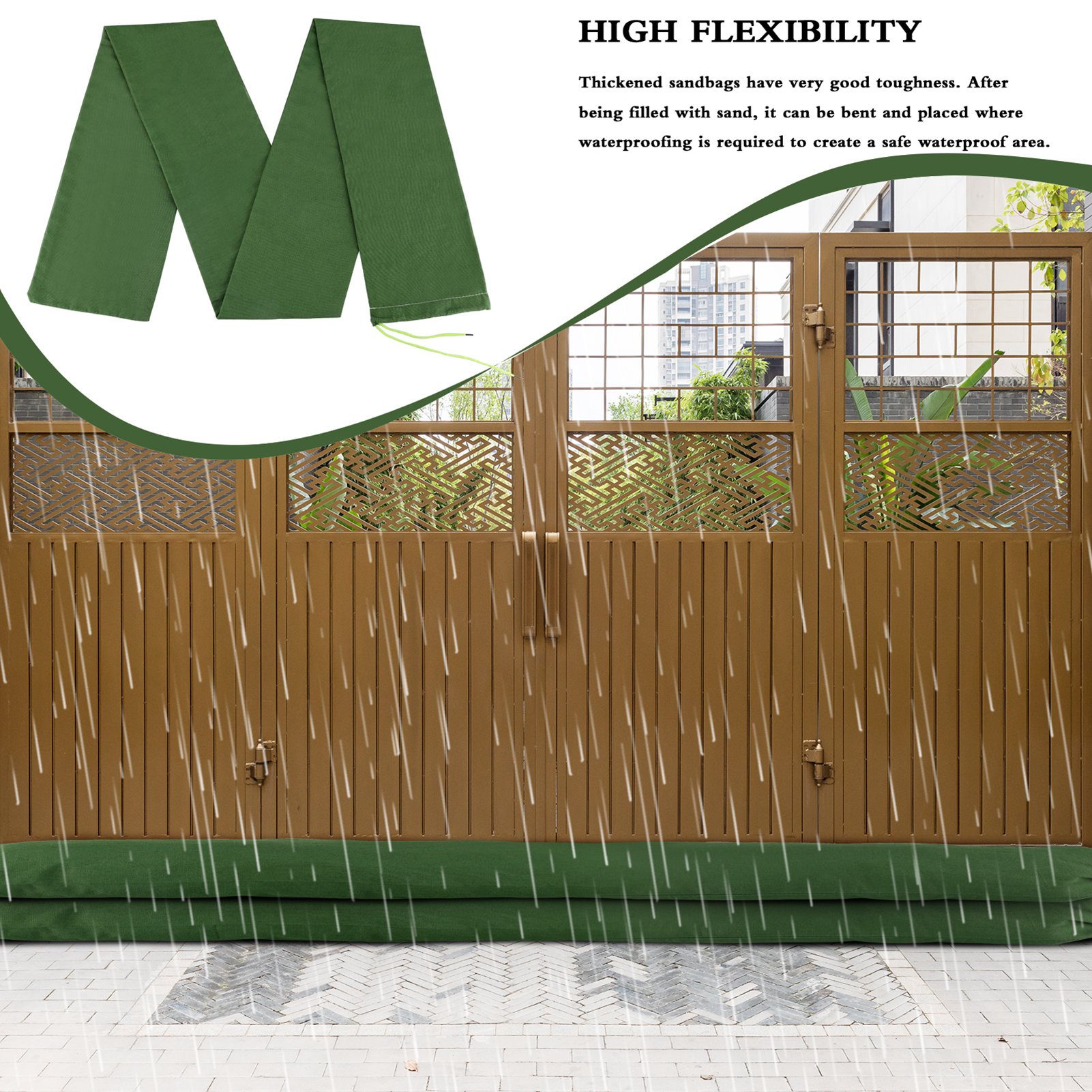 Sandbag Long Sandbag Green Can - Flood Barrier Bag review and price