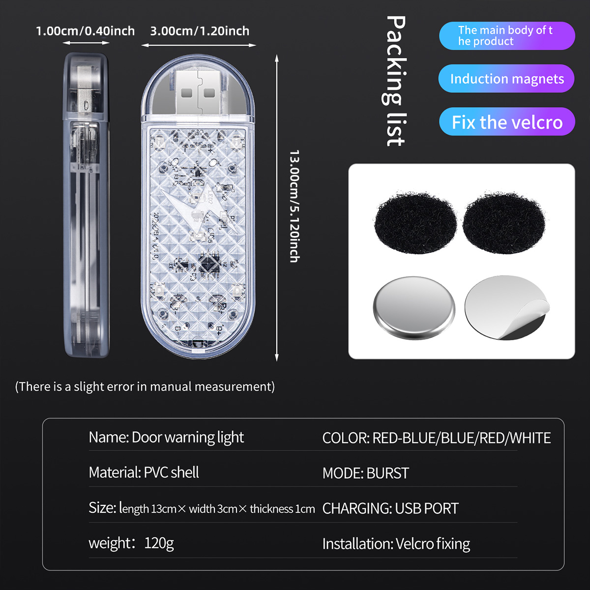 1/2pcs Car Door LED Strobe War - Emergency Exit Sign review and price