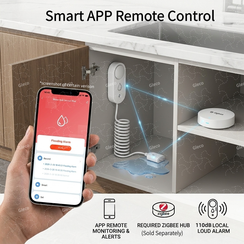 Zigbee Water Leak Sensor Flood - Water Alarm Sensor review and price