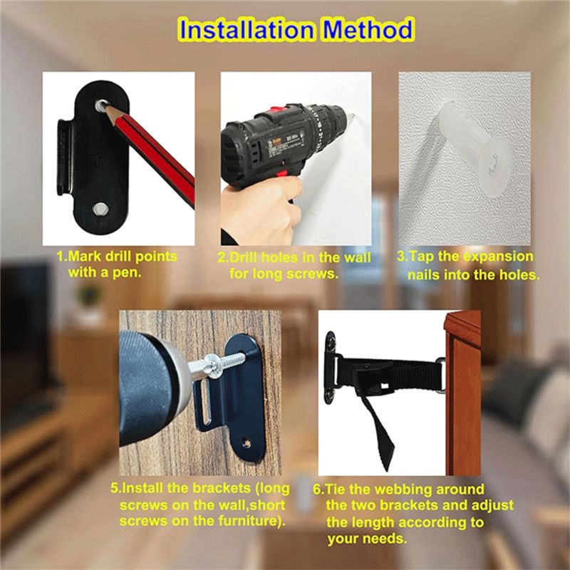 TFTP-Anti Tip Furniture Anchor - Earthquake Anchor Strap review and price