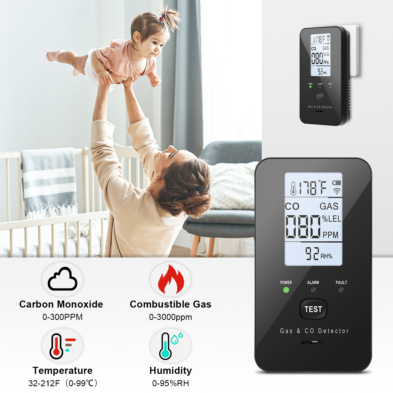 Natural Gas & Carbon Monoxide  - Co Detector Plug review and price