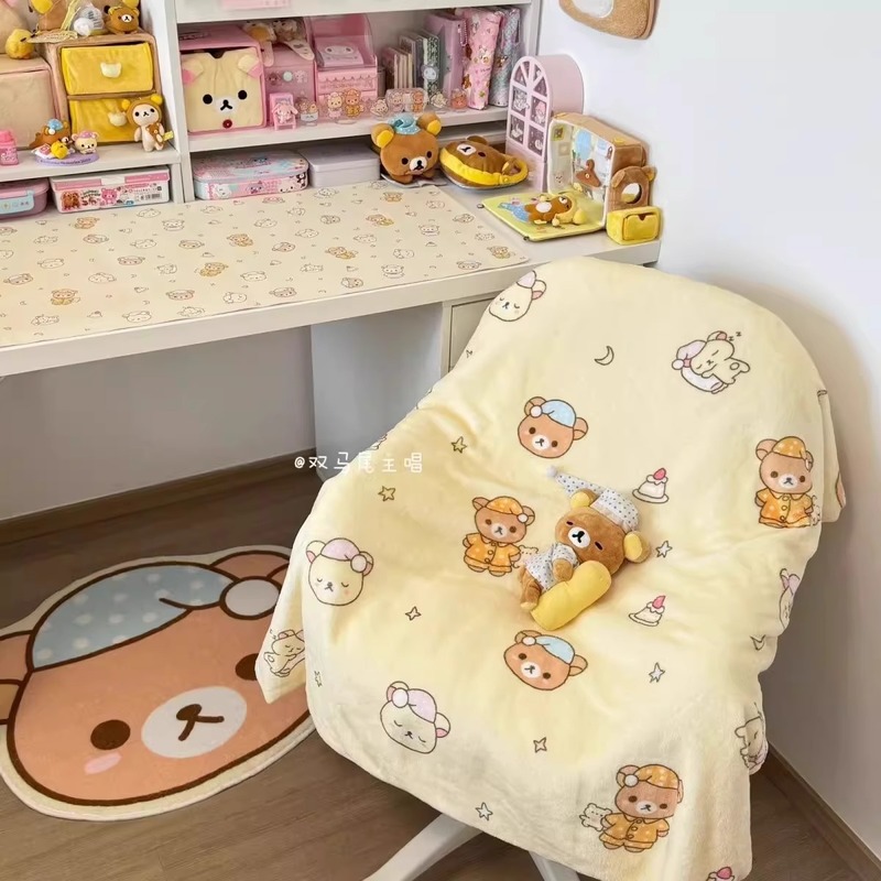 Cartoon Rilakkuma Flannel Thro - Fire Blanket Kitchen review and price