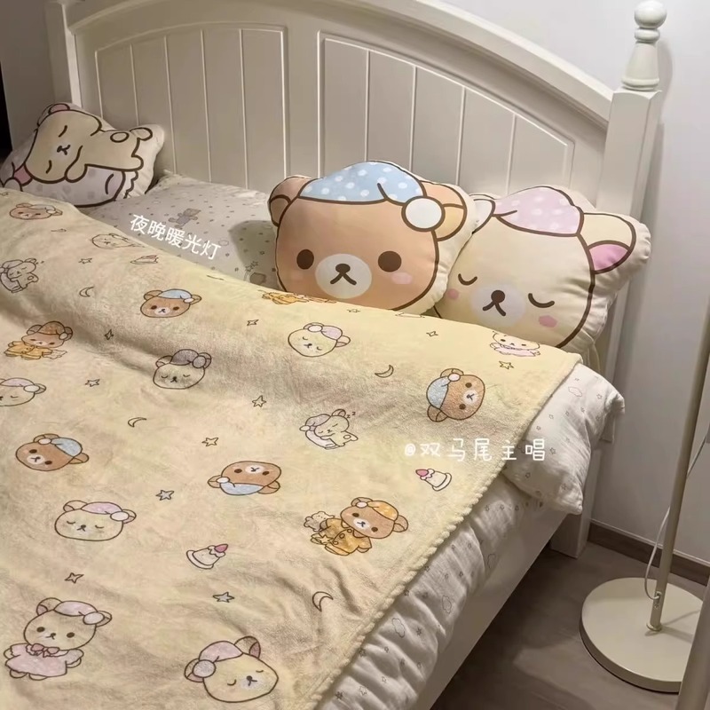 Cartoon Rilakkuma Flannel Thro - Fire Blanket Kitchen review and price