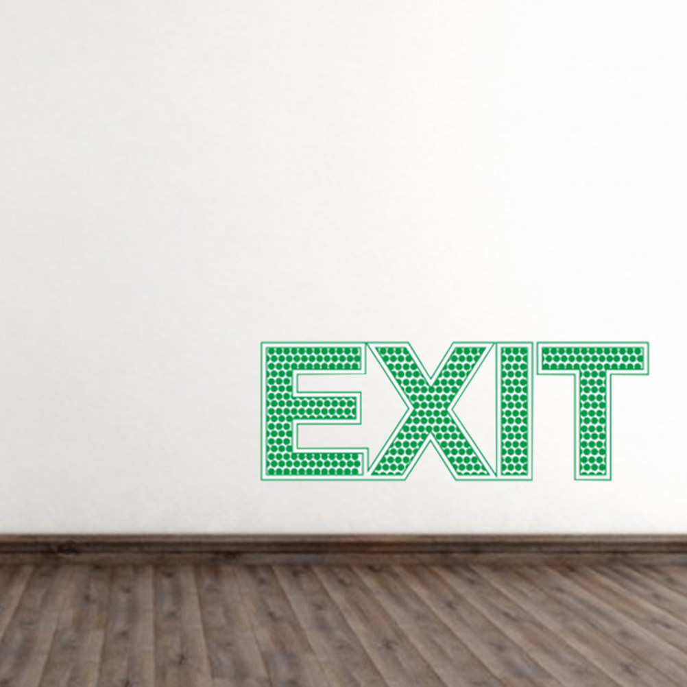 Exit Wall Safety Sticker Nocti - Emergency Exit Sign review and price