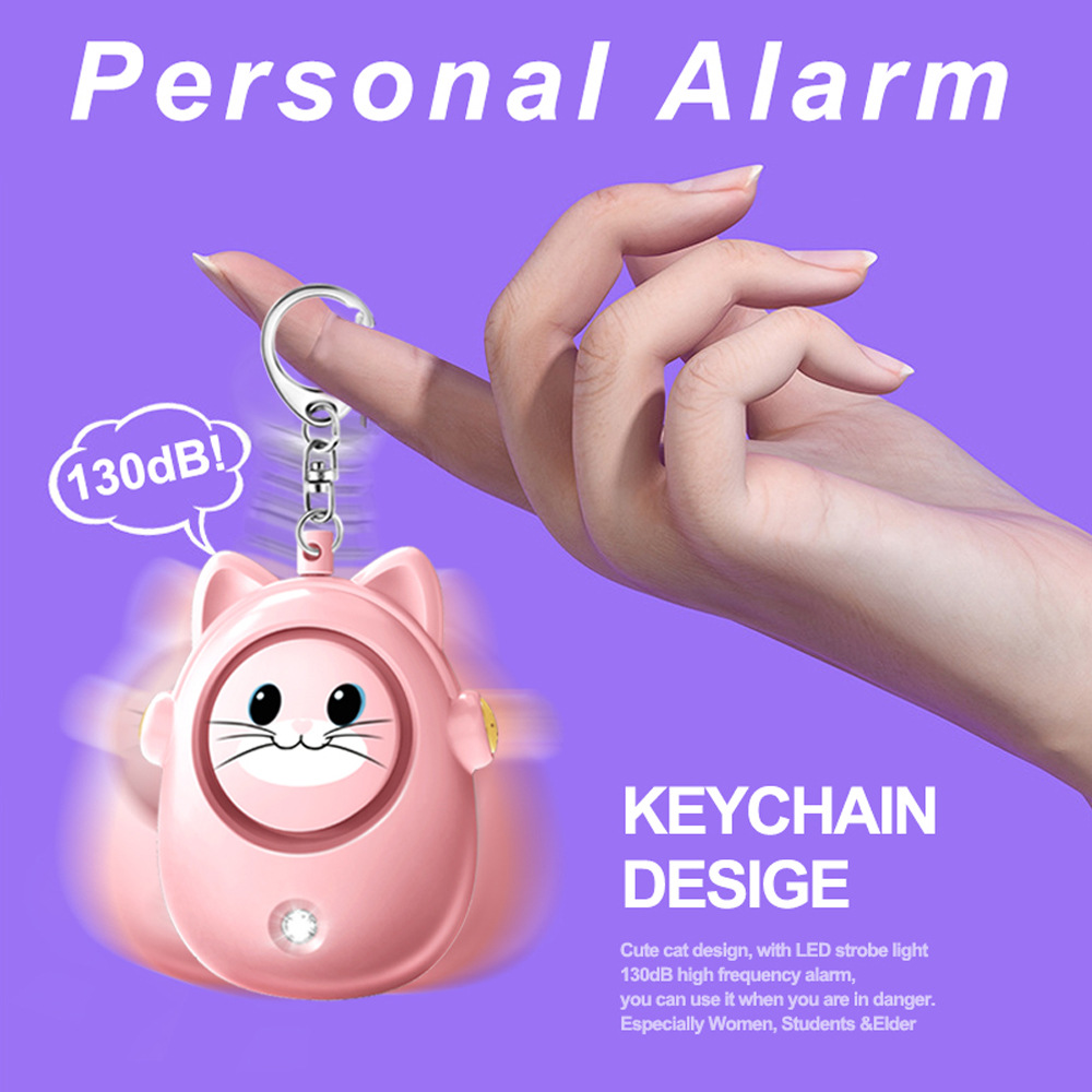 H8 2024 New Cute Cat Personal  - Personal Alarm Keychain review and price