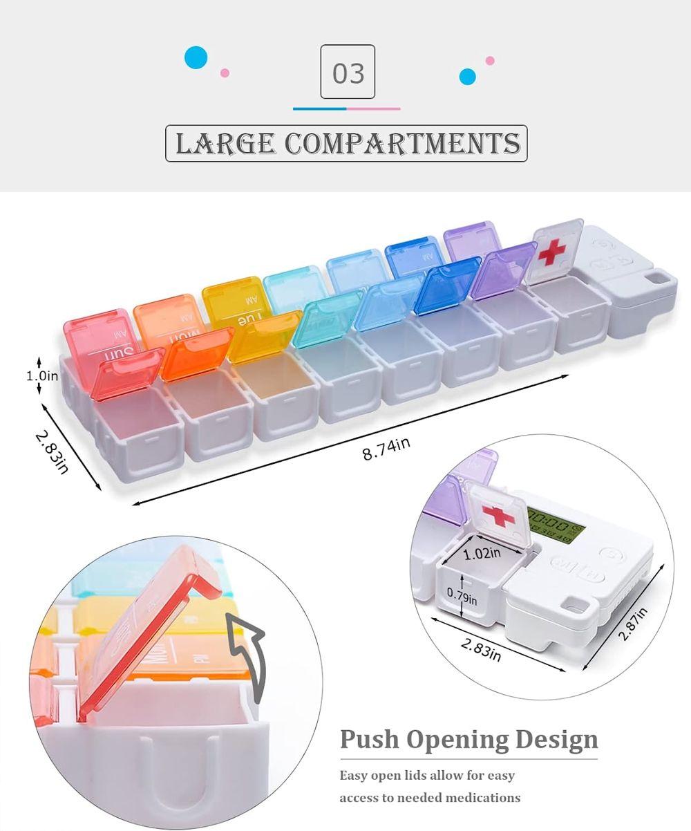 7-Day Pill Organizer with Medi - Medicine Cabinet Lock review and price